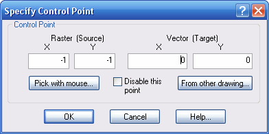 Control Point Selection Dialog