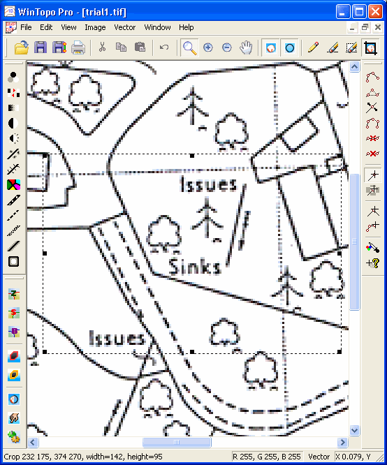 Crop selection example