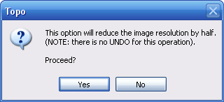Confirm reduce image resolution message box
